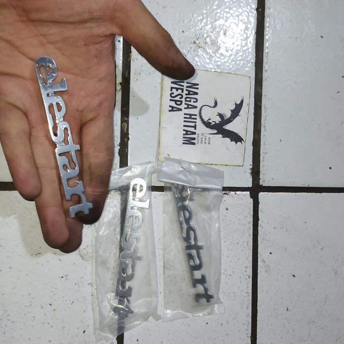 emblem Vespa elestart ORI ASLI italy nos cocok untuk new PX Excel