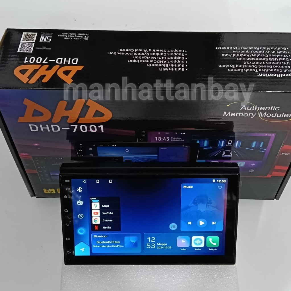 POPULER Headunit Android Double Din Android 7 Inch DHD