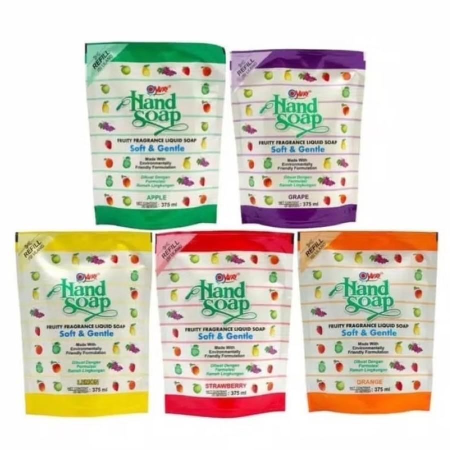 YURI HAND SOAP / HAND WASH SABUN CUCI TANGAN REFILL POUCH 375ML