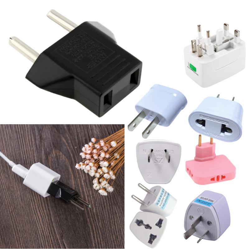 EU Plug Adapter US To EU Euro Korea France Travel Adapter  ina To European Ruassia 2Pin Converter El
