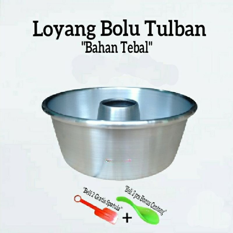 Loyang Tulban Press/Loyang Bolu Anti Lengket/Loyang Bolu Tanpa Sambungan/Loyang Bolu/Loyang Tulban/L