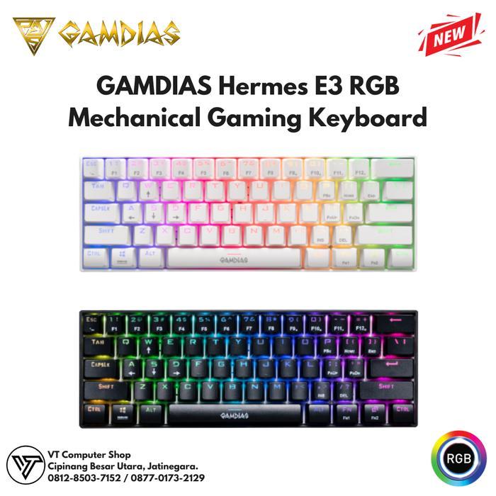 Keyboard Gaming GAMDIAS Hermes E3 RGB Mechanical Gaming Keyboard