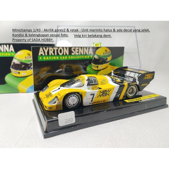 Minichamps 1/43 Porsche 956K New Man No 7 Ayrton Senna Dcast