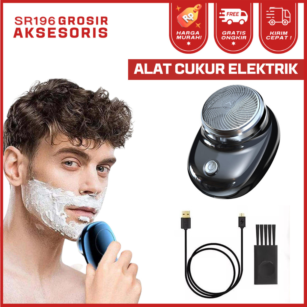 Alat Cukur Kumis Elektrik Mini Shaver / Cukuran Kumis Jenggot Electric Mini Shaver Portable