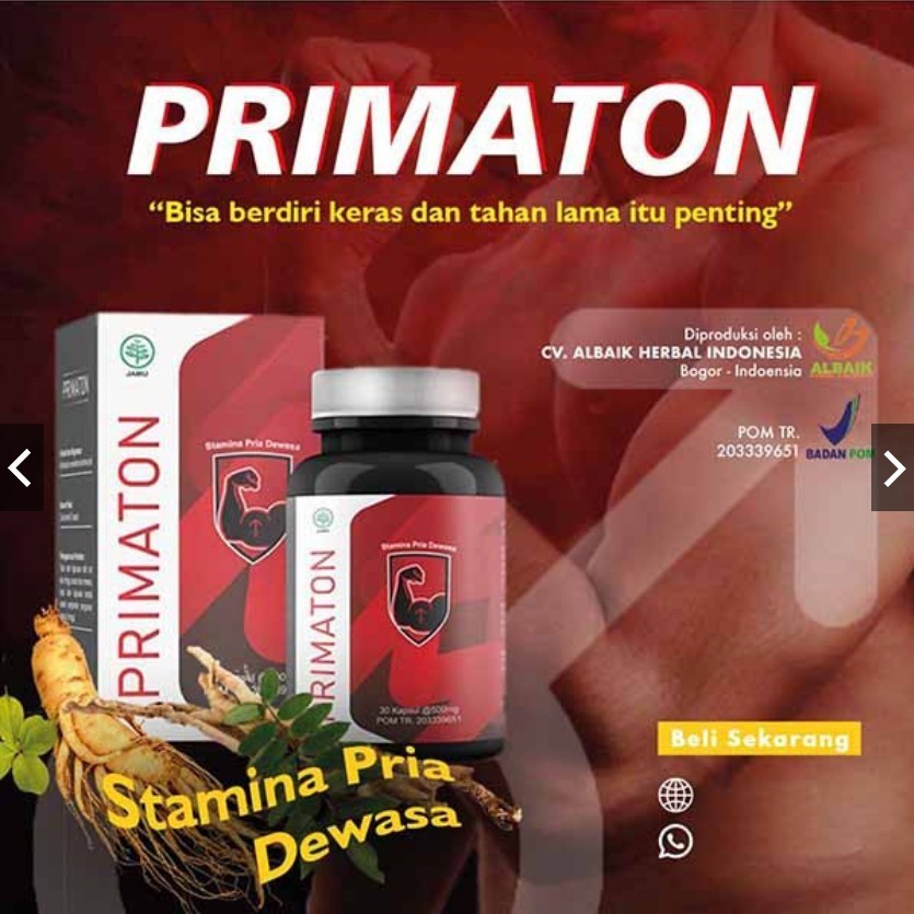 (" OBAT HERBAL PRIMATON TAHAN DAN  ORIGINAL 100%(GRATIS ONGKIR) original,bergaransi...!!! (PRODUK OR