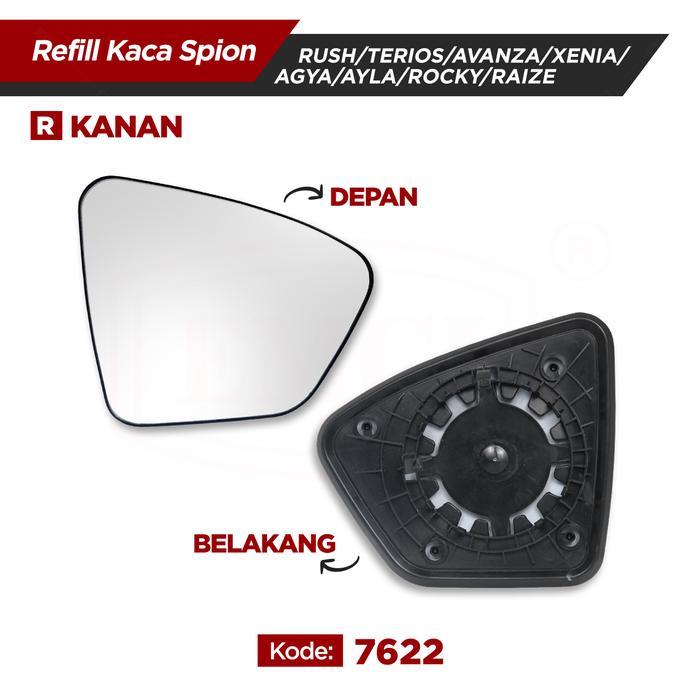 Kaca Spion Refill - Spion Mobil Rush Terios Avanza Xenia Agya Ayla - Kanan