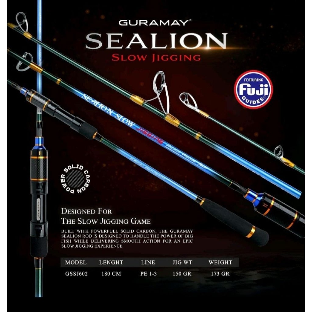 Joran Guramay SEALIONS Spins 602 Slow Jigging - Ring Fuji