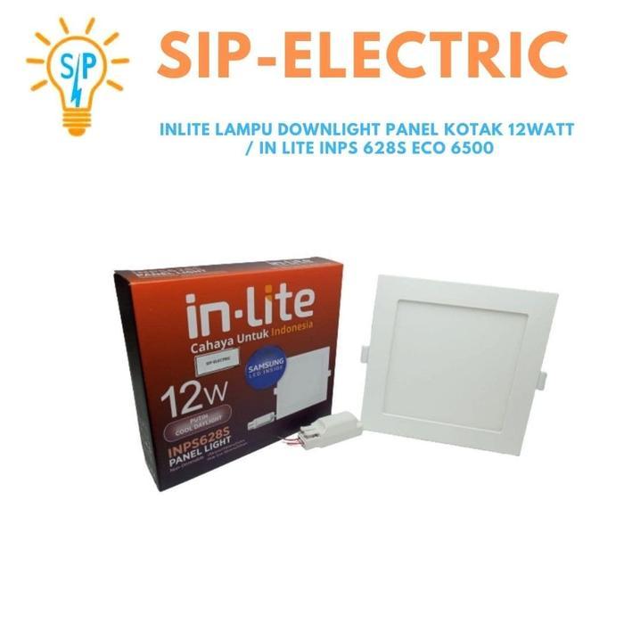 INLITE LAMPU DOWNLIGHT PANEL KOTAK 12WATT / IN LITE INPS 628S ECO 6500