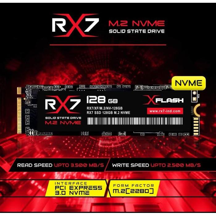 SSD M2 NVME / M.2 NVME/ M2NVME 128GB RX7 GARANSI RESMI 3 TAHUN - SSD ONLY