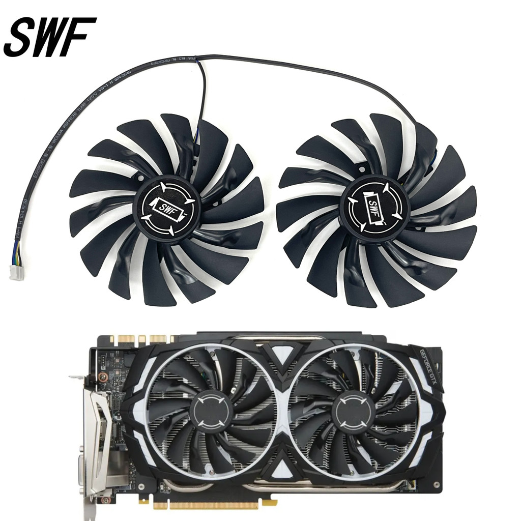New 2PCS/set 95MM PLD10010S12HH Cooler Fan For MSI Radeon R9 380 Armor 2X GTX 1060/1070/1080 TI RX 4