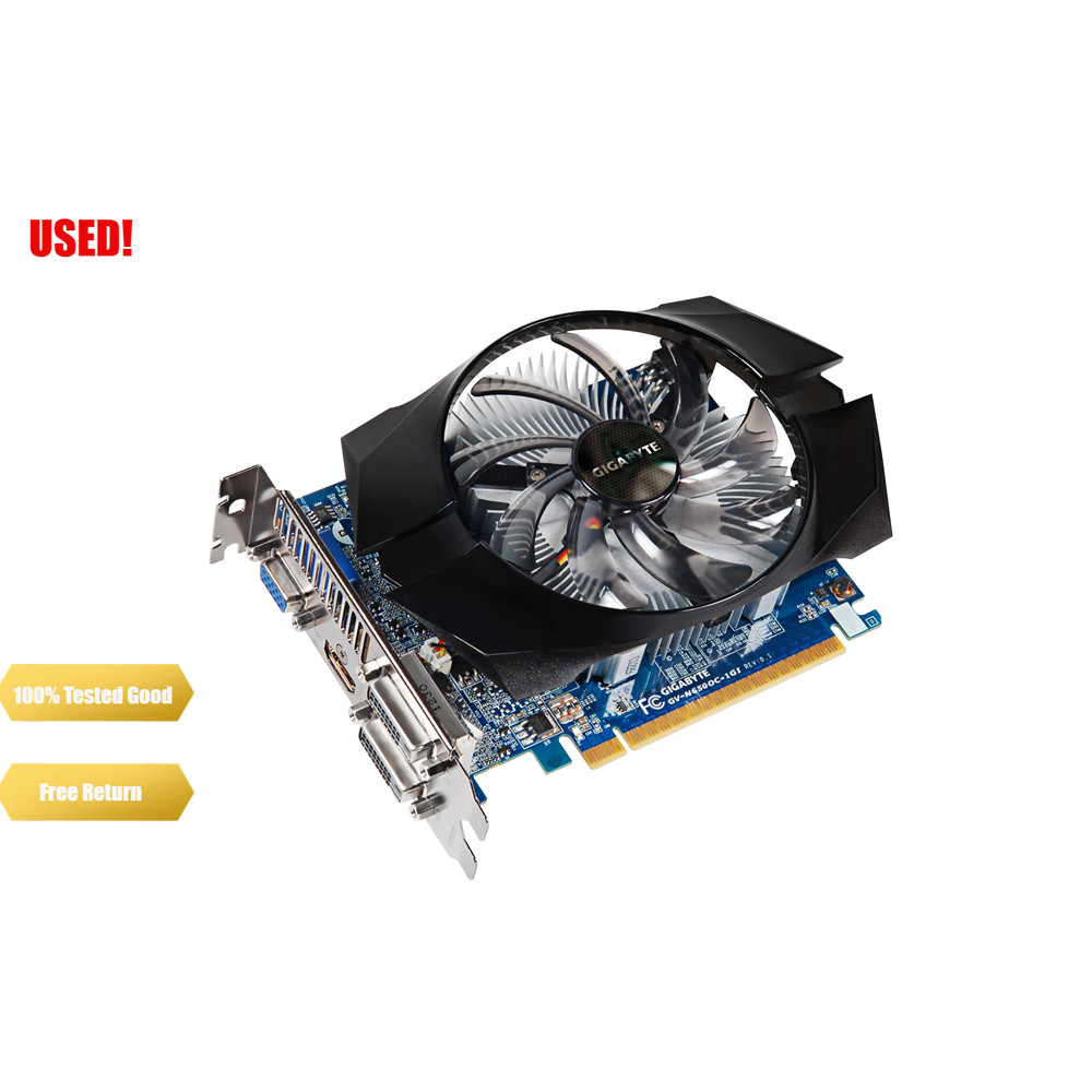 GIGABYTE graphics card GV-N650OC-1GI uses NVIA GeForce GTX 650 graphics ip Built-in 1024MB GDDR5 gra