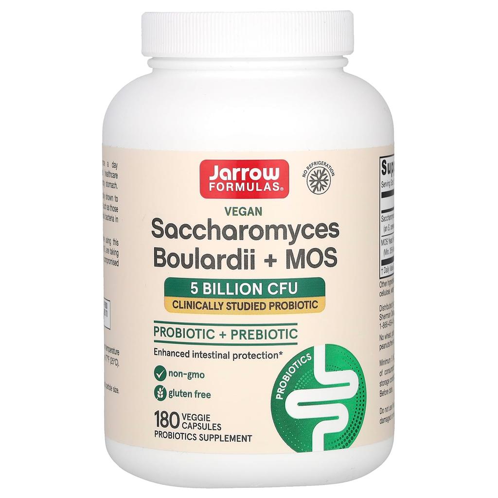 Vegan Saccharomyces Boulardii + MOS, 5 Billion CFU,