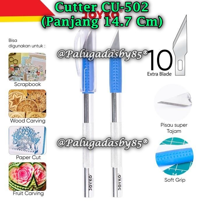 (1 Biji) GROSIR Craft Cutter JOYKO CU-502 - Craft Cutter Pemotong Kerajinan Tangan Joyko CU-502 (1 B
