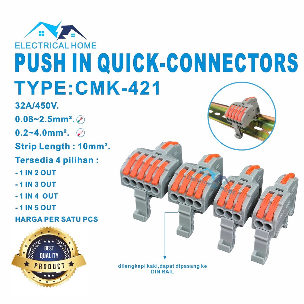 Connector Q Compact Lever Cage  Terminal Block   / KONEKTOR KABEL DIN RAIL