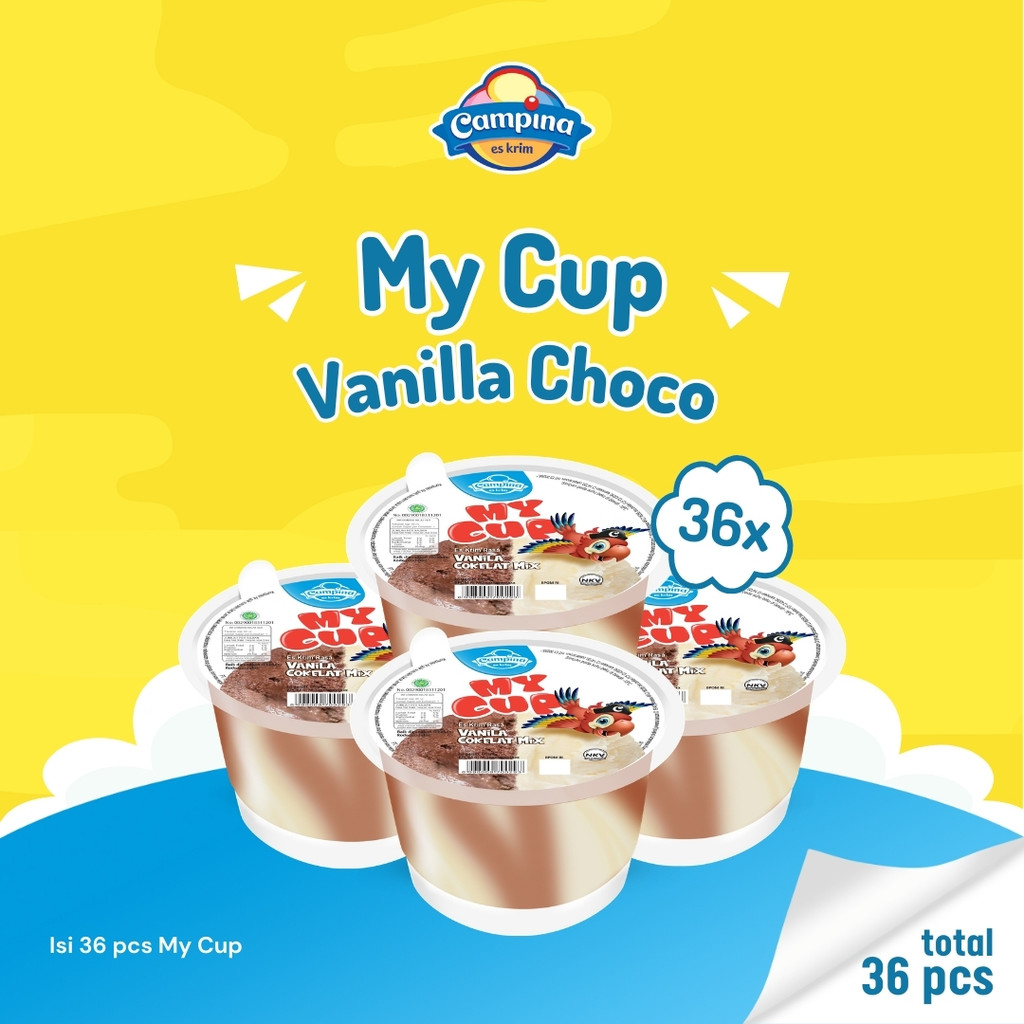 Campina My Cup Vanilla Choco - Es Krim