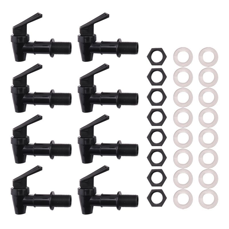 B46B8 Pieces Replacement Cooler Faucet Water Bottle Jug, spenser Tap Set, Reusable Spigot Spout Wate