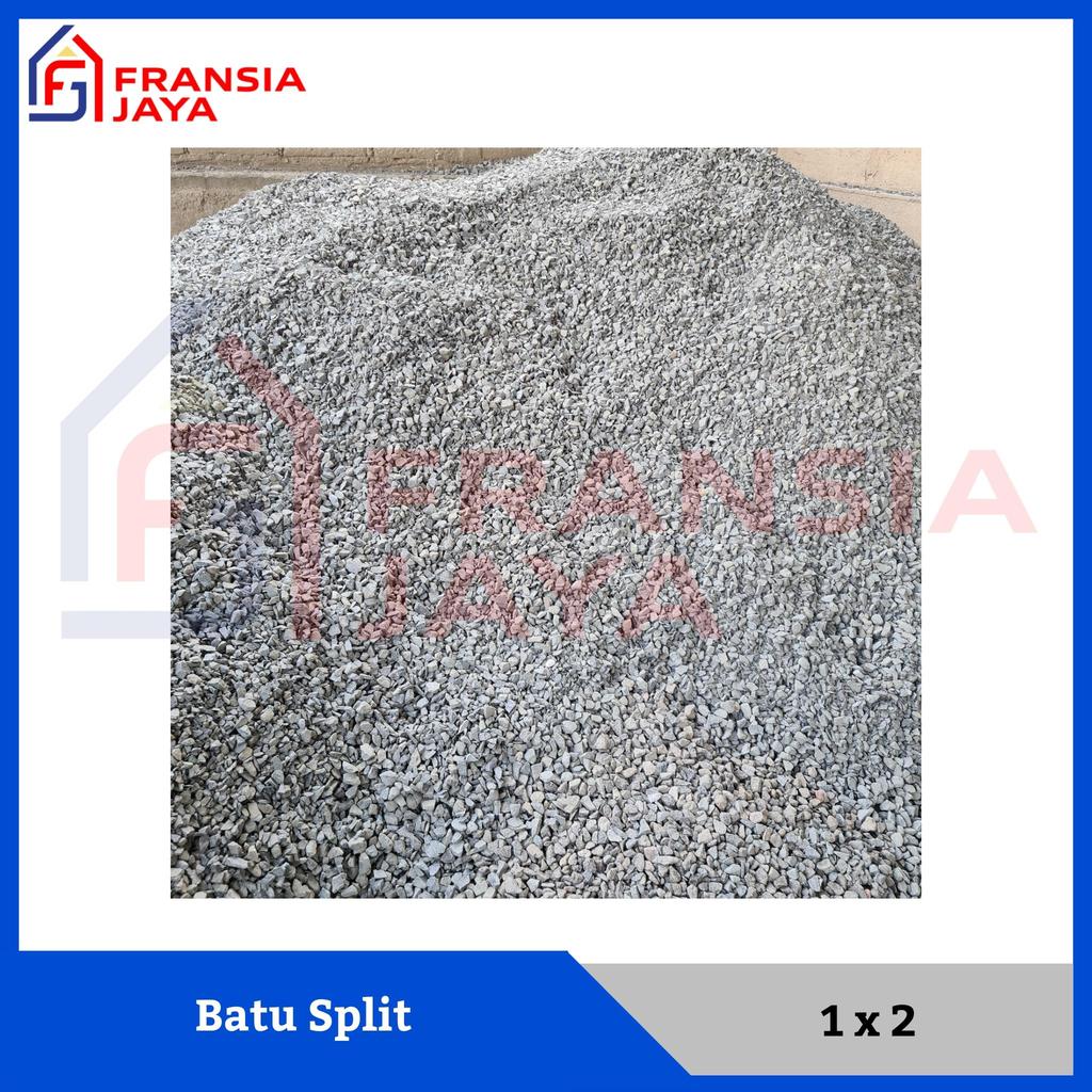 Batu Split 1 x 2 cm Bangunan isi 1 Karung 40 Kg 4 Ember Bangunan