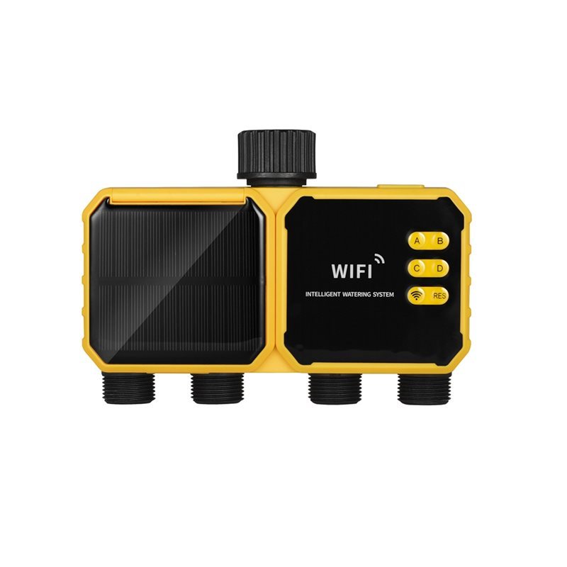 4 Outlets WIFI Solar Irrigation Timing Controller Solar Irrigation Timer Automatic Irrigation System
