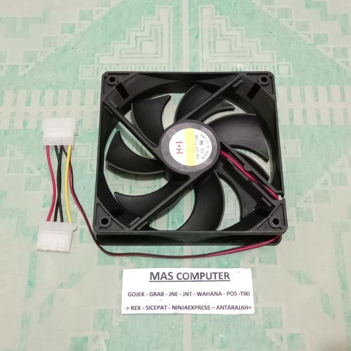 Fan Kesing 12Cm Hitam Kipas pc / Fan PC 12V/Fan cas Fan Cpu 12Cm