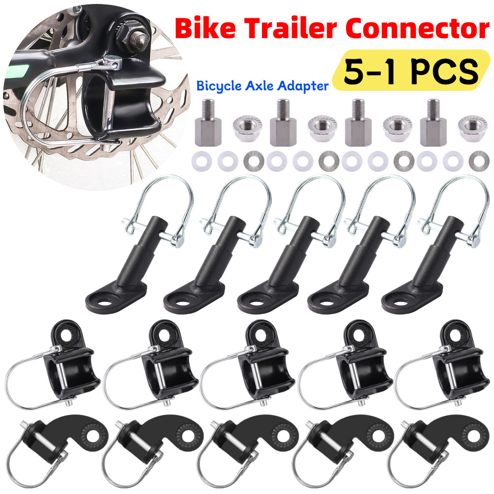 5-1SET Set Penghubung Trailer Sepeda Baja, Aksesori Trailer Sepeda untuk Bayi, Hewan Peliharaan, dan