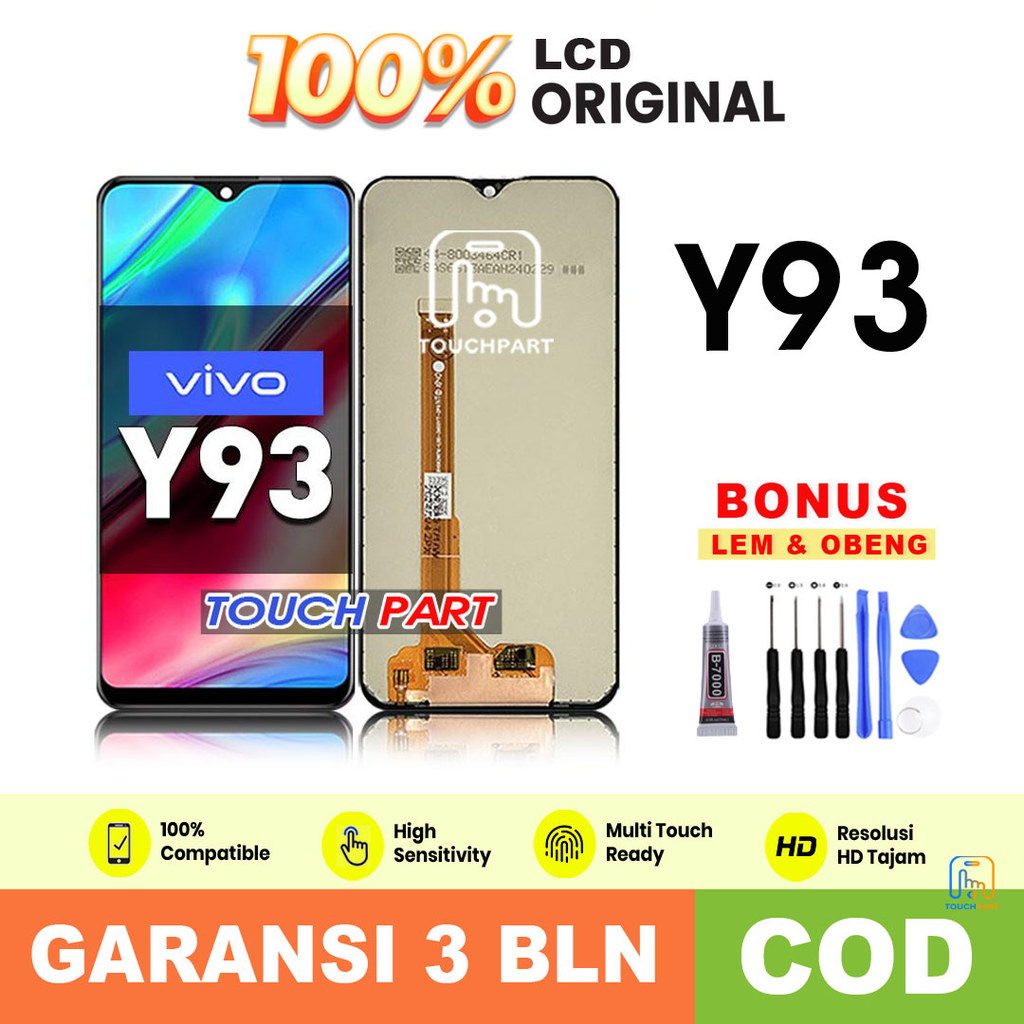 LCD VIVO Y93 Original Touchscreen Fullset ori asli COD