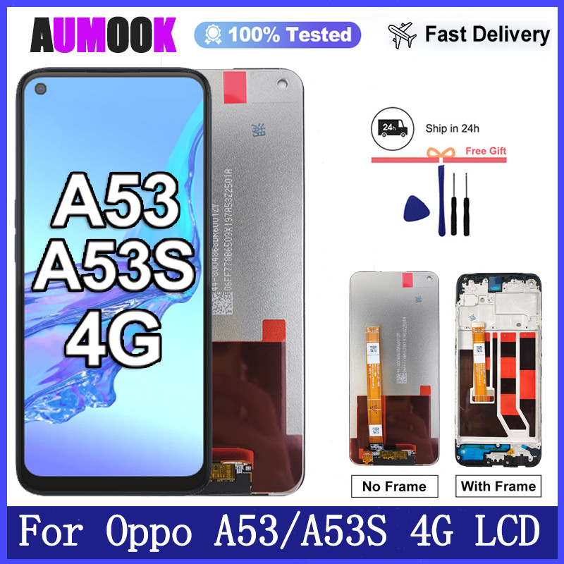 6.5" LCD For Oppo A53 4G CPH2127 CPH2131 LCD splay Tou Screen gitizer For Oppo A53S 4G CPH2139 CPH21