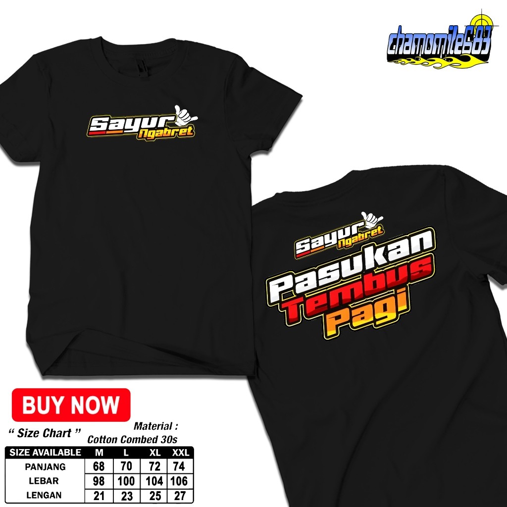 Kaos Dewasa Motif SAYUR NGABRET - KAOS COTTON COMBED 30S- KAOS MURAH BISA COD