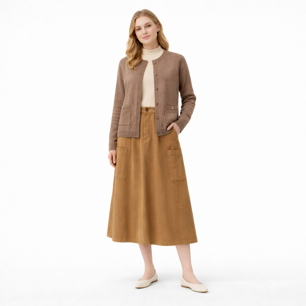 Rodeo - Cardigan Wanita - Elora Cardigan - Brown