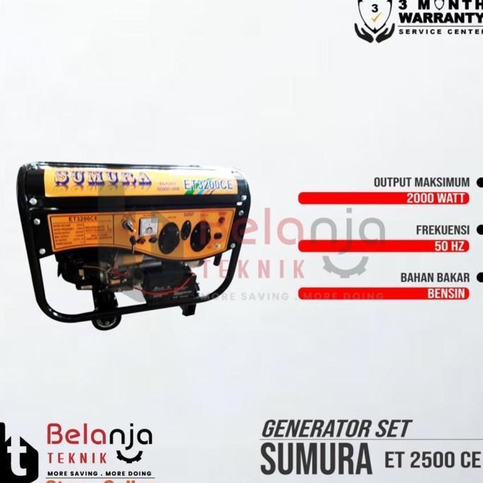 Sumura Et 3200 Ce Generator Set 2000 Watt Genset Et 3200Ce (Danudjaya)