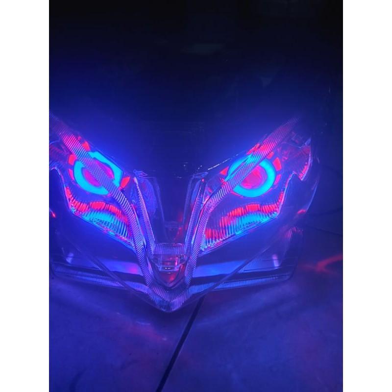 Reflektor Lampu Depan Vario 125 Thecno Vario Kzr Set Proji Berkualitas cokro variasi asqi 2