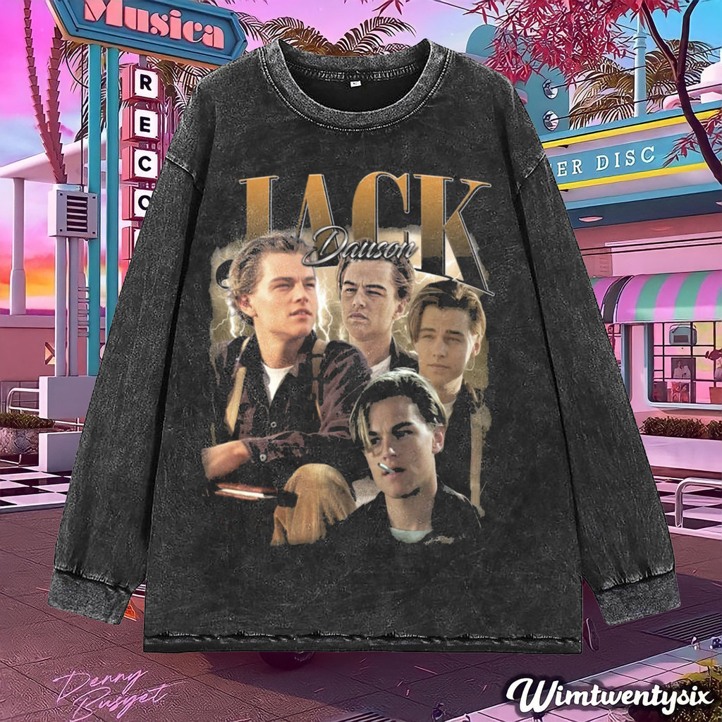 Wimtwentysix “jack dawson” Oversized T-Shirt | Oversize Longsleeve | Kaos washing