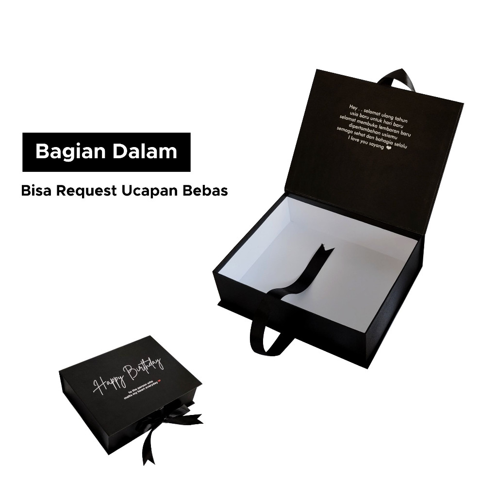 Promo Murah Hardbox Buka Pita [25x20x7] / Box Hampers / Kotak Kado / Box Pita / Giftbox / Hardbox Cu