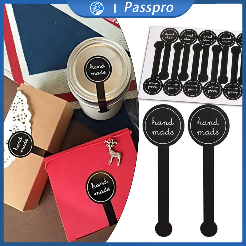 500pcs Stiker Segel Box Stiker Handmade Label Box Stiker Segel Kemasan Stiker Label Makanan Hand Mad