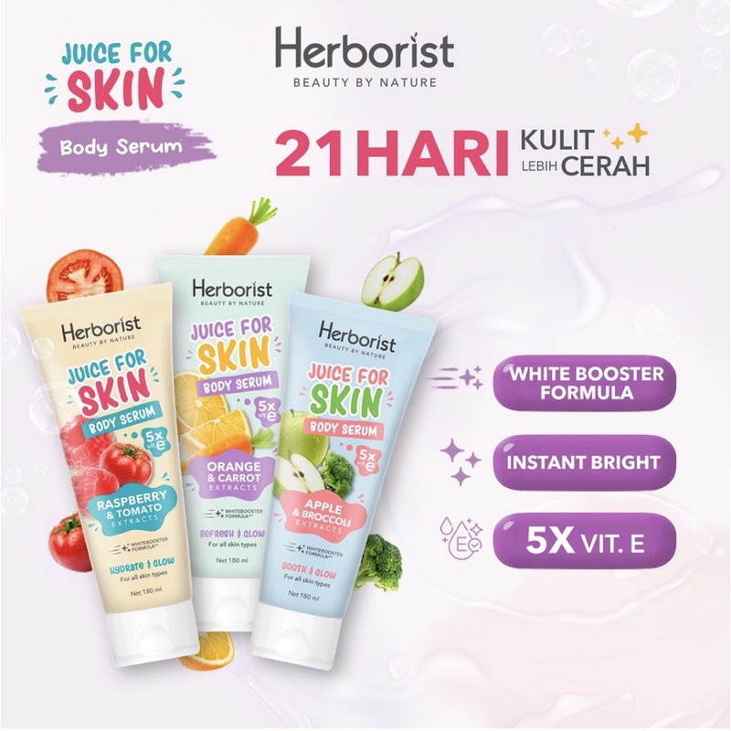 Herborist Juice Body Serum 180ml - body serum herborist - herborist face scrub