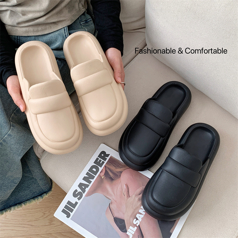 Sendal Slip On Wanita Model Terbaru, Flat, Anti Slip, Nyaman Dipakai di Kantor & Outdoor, Bagian Dep