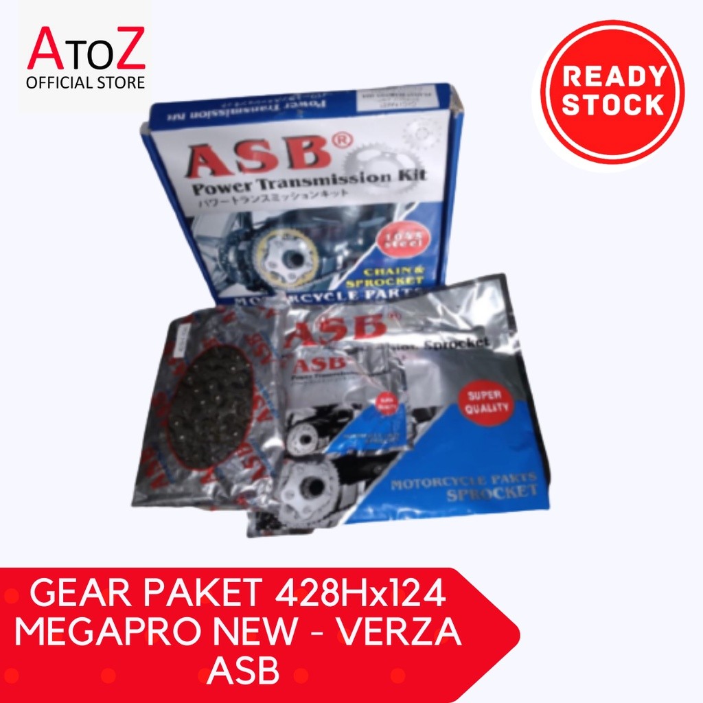 GEAR PAKET 428Hx124 MEGAPRO NEW - VERZA ASB