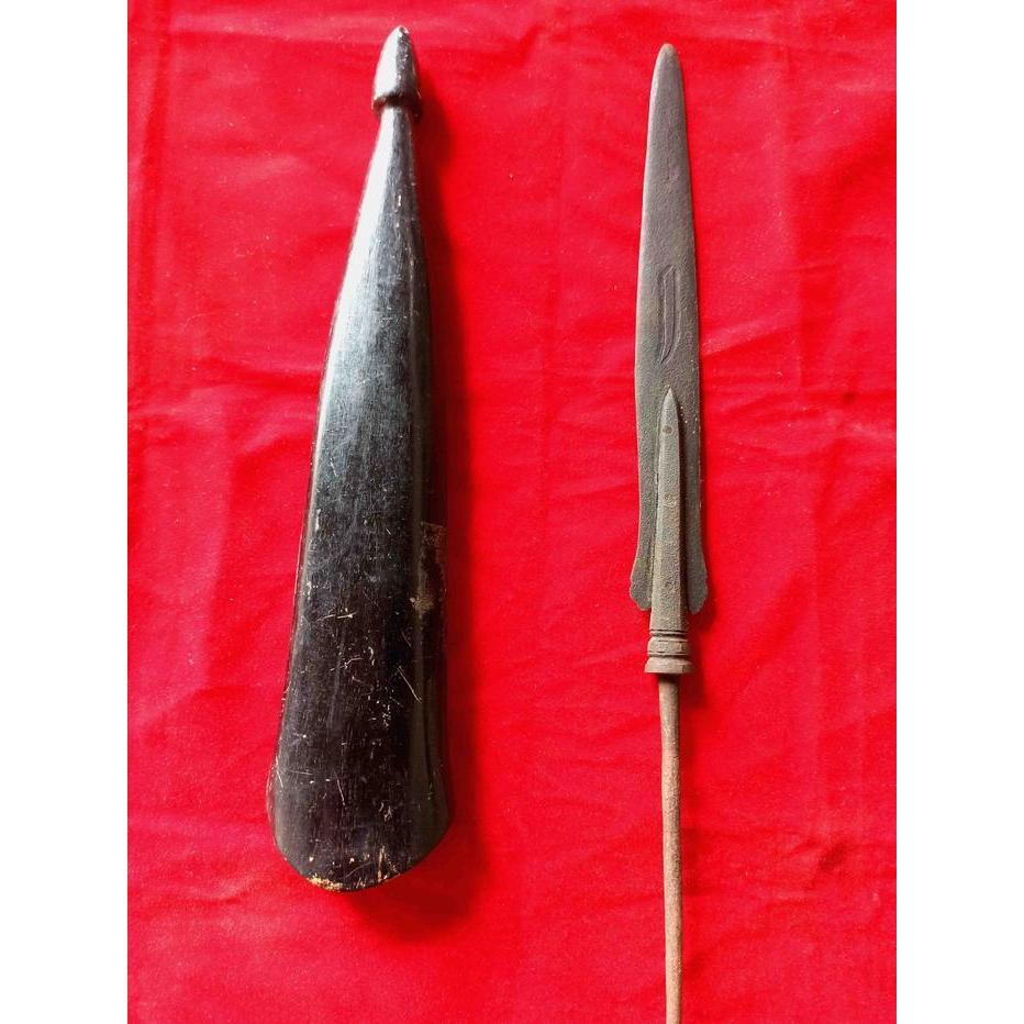 Pusaka Tombuk Sapit Ambon Sepuh Pamor Keleng Tangguh Kamardikan