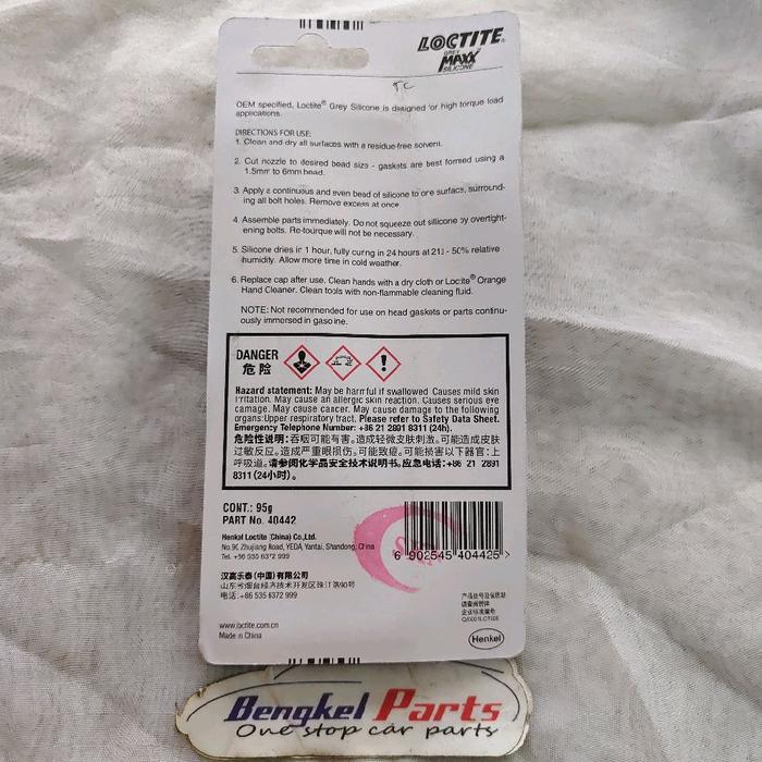 Lem Gasket Loctite RTV Grey Maxx Abu Abu PASSS