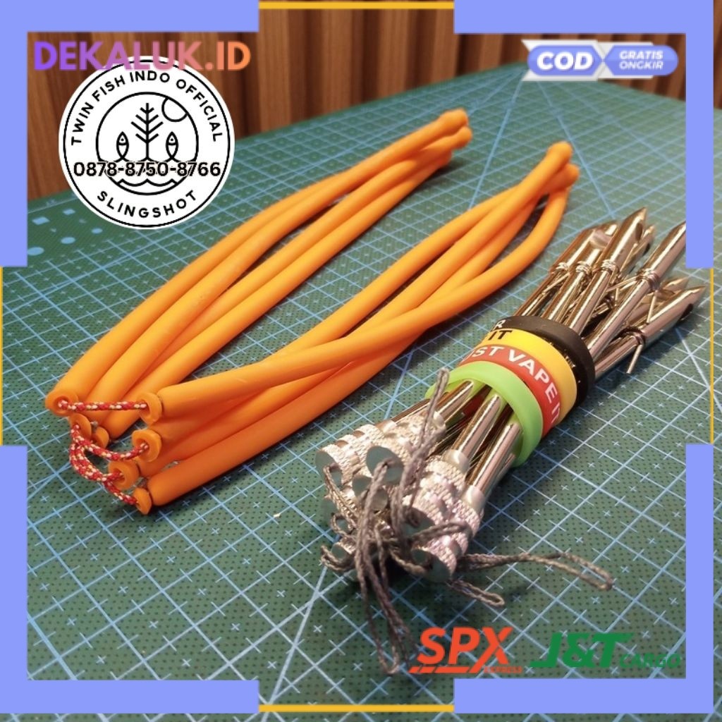 (RO) Karet Ketapel Siap Pakai 3060 Orange Premium Tebal Kuat TERMURAH TERLARIS TERBARU 2026 COD