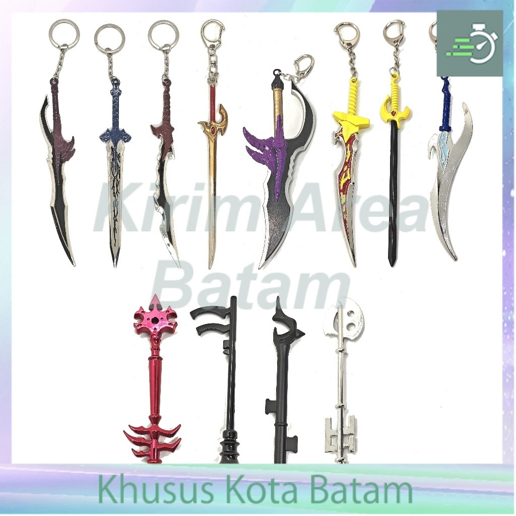 Gantungan pedang 15 cm solo leveling dagger sung jinwoo