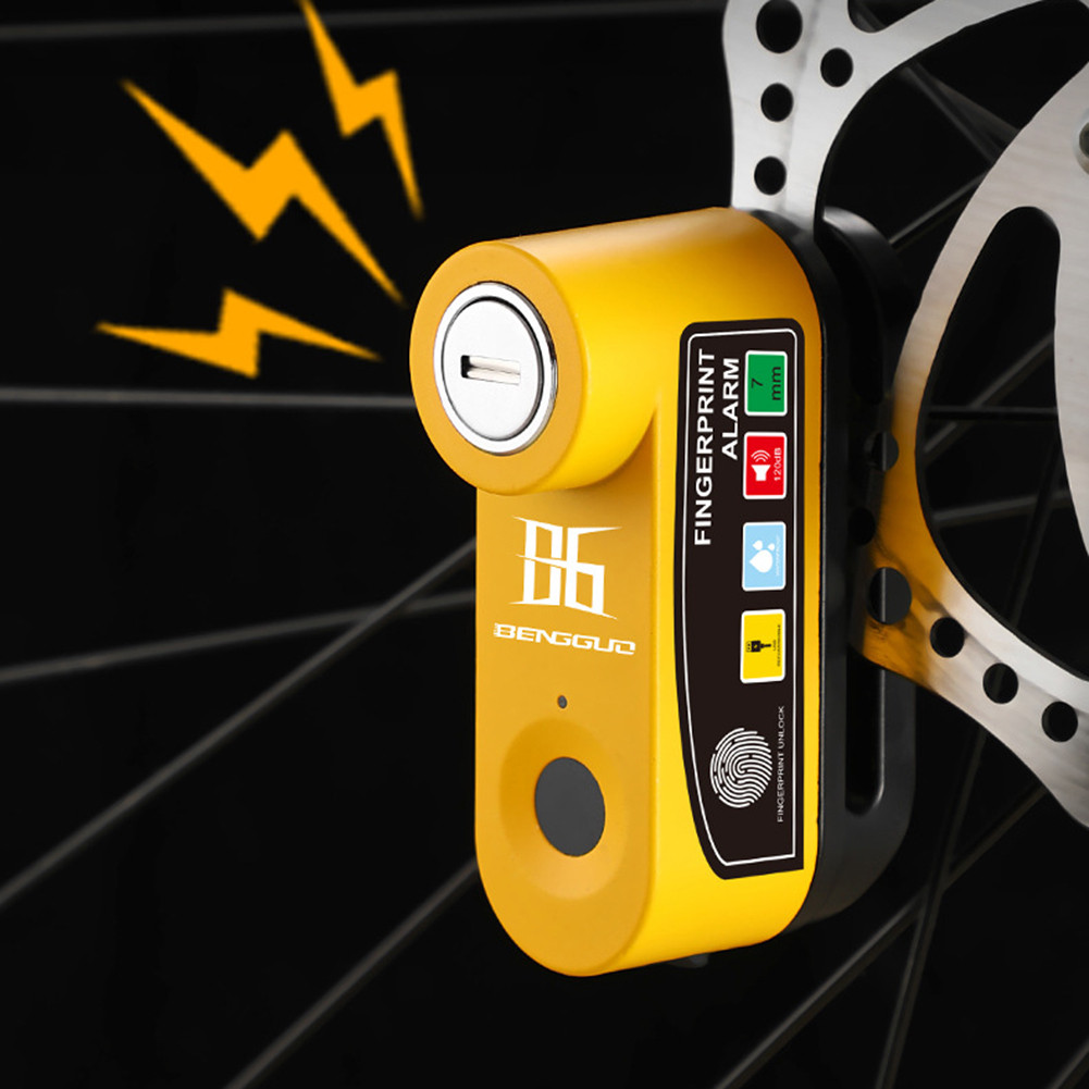 Gembok Cakram Roda Motor Anti Air, Kunci Alarm Sepeda Motor, Gembok Pengaman, Aksesoris Sepeda Motor