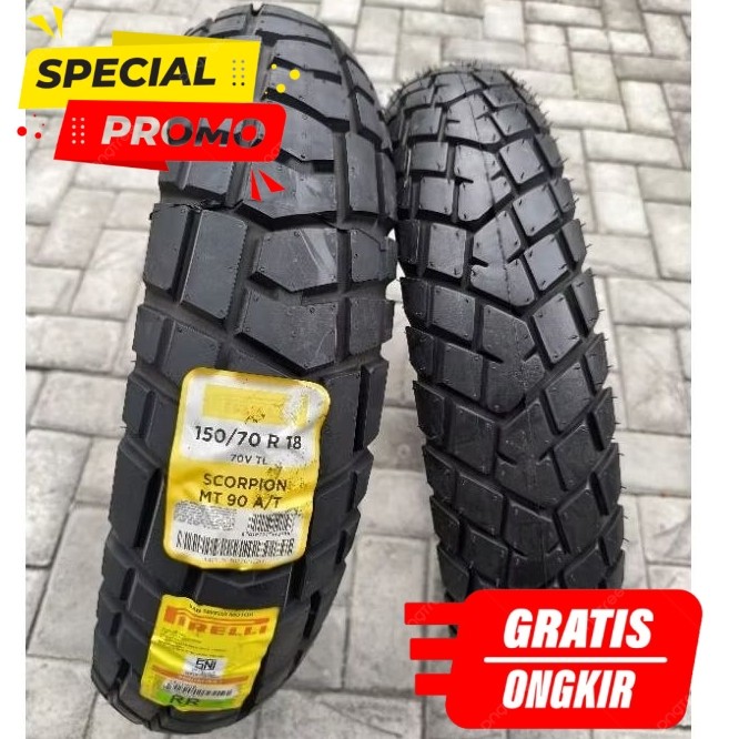 Ban Motor Pirelli Scorpion MT90 Set Dual Purpose Ring 18 untuk Kawasaki W175