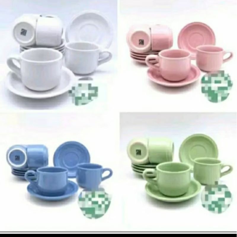 BIG SALE Cangkir Set Nikura Isi 6 set - Gelas Tea /  Coffee Set Nikura 6 Set