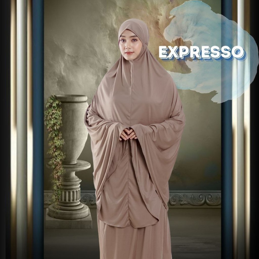 Mukena Jersey Jumbo Dagu Tertutup mukena premium Penutup Dagu Syar'i