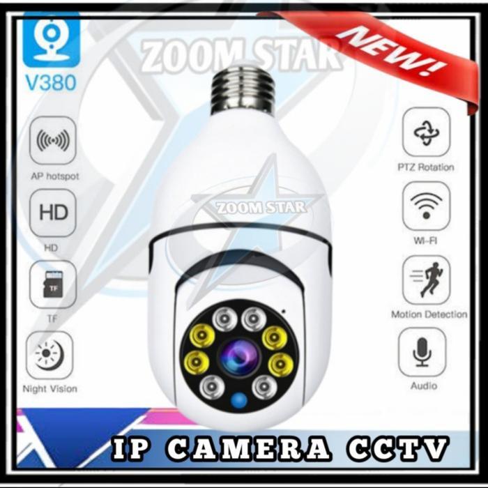 ProLens Audio CCTV IP CAMERA CCTV V380 speed dome PTZ lampu mini Wifi Outdoor / Ind - Hanya CCTV