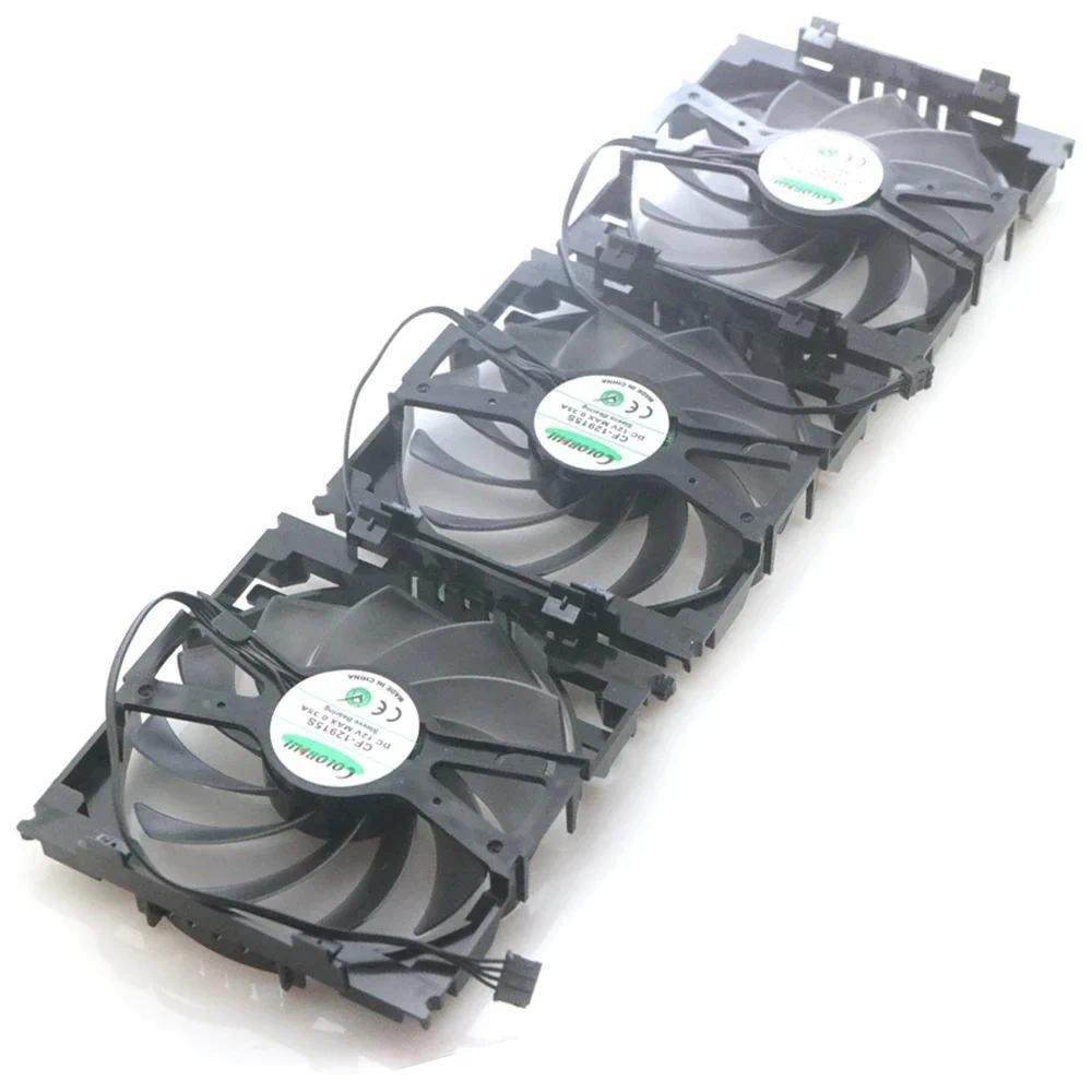 CF-12915S DC12V 0.35A 85mm 4wire 4pin VGA Fan For INNO3D GTX770 780 780ti Graphics Card Cooling Fan