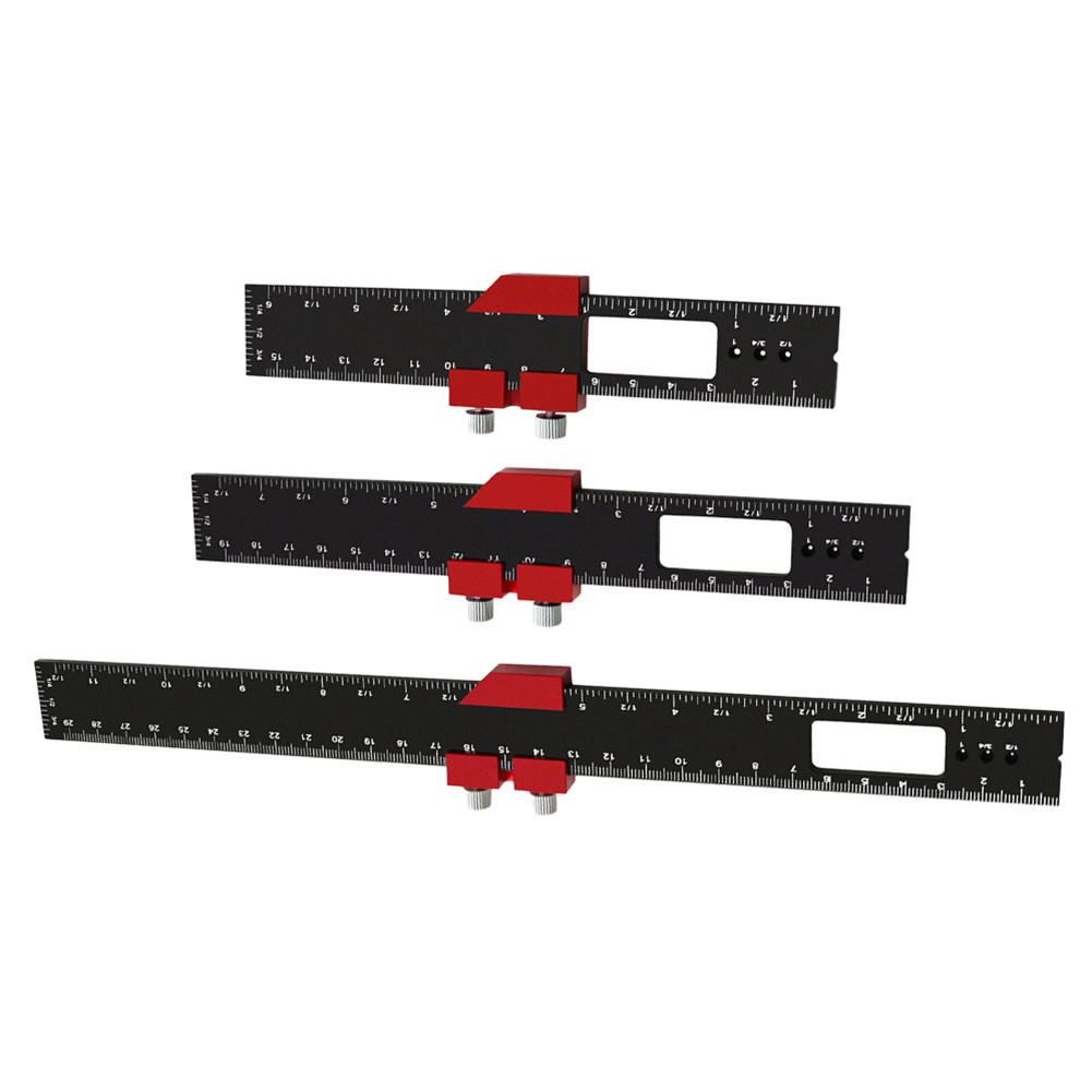 For Woodworking Tasks 160 * 25mm 63 * 10 Inches Woodworking Ruler 3 Piece Woodworking Ruler Set Slin