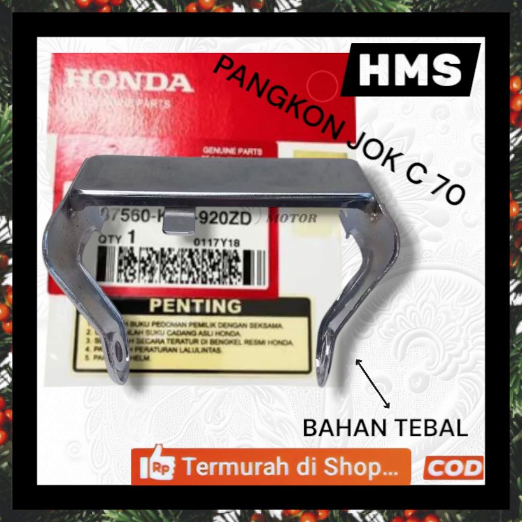 Pangkon dudukan jok belakang honda c70 dudukan jok c70 tatakan jok honda c70