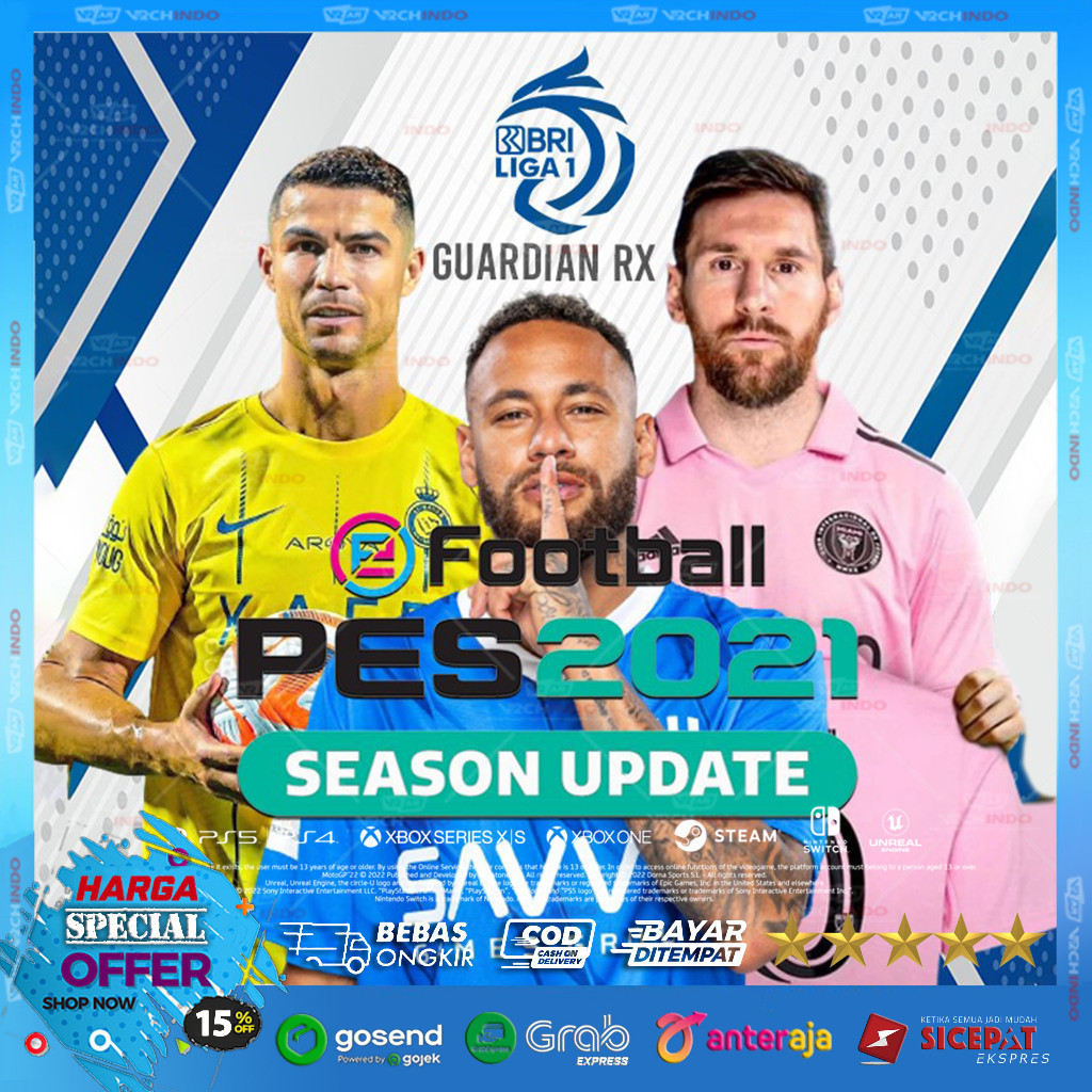 Flashdisk Gaming Portable PES All in One - Patch Update Terbaru 2025-2026 for PC Desktop / Komputer 