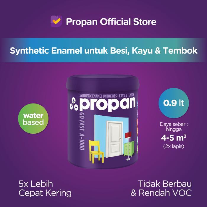 Buildora CAT KAYU BESI TEMBOK WATERBASED PROPAN GO FAST A-1000-0,9L - ASH GREY